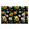 Sunflower Chamomile Pattern Print Placemat