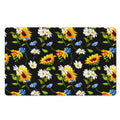 Sunflower Chamomile Pattern Print Polyester Doormat
