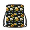Sunflower Chamomile Pattern Print Rectangular Crossbody Bag