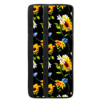Sunflower Chamomile Pattern Print Refrigerator Handle Covers