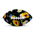 Sunflower Chamomile Pattern Print Rugby Ball