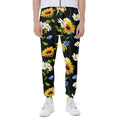 Sunflower Chamomile Pattern Print Joggers