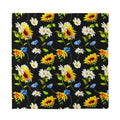 Sunflower Chamomile Pattern Print Silk Bandana