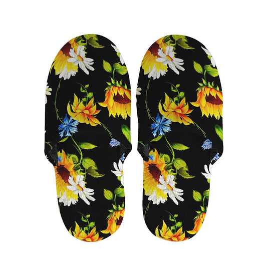 Sunflower Chamomile Pattern Print Slippers