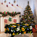 Sunflower Chamomile Pattern Print Tablecloth