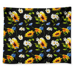 Sunflower Chamomile Pattern Print Tapestry