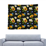Sunflower Chamomile Pattern Print Tapestry