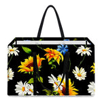 Sunflower Chamomile Pattern Print Utility Tote Bag