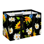 Sunflower Chamomile Pattern Print Utility Tote Bag