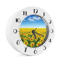 Sunflower Field Print Alarm Clock