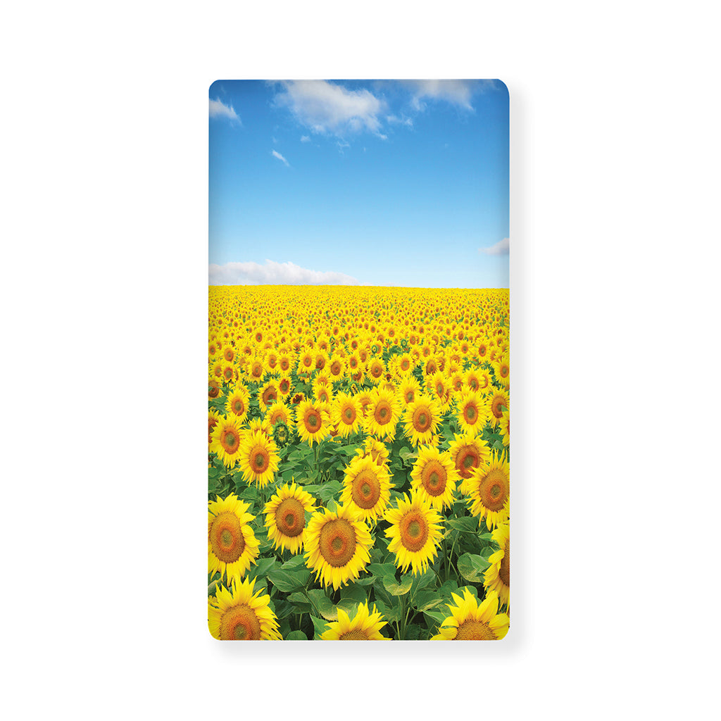 Sunflower Field Print Baby Crib Sheet