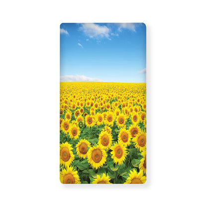 Sunflower Field Print Baby Crib Sheet