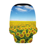 Sunflower Field Print Baby Seat Cover