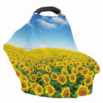 Sunflower Field Print Baby Seat Cover