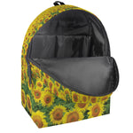 Sunflower Field Print Backpack