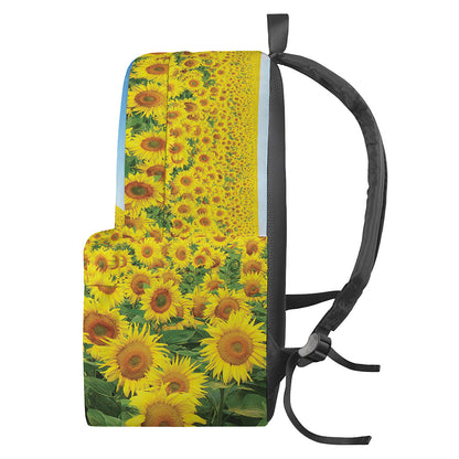 Sunflower Field Print Backpack