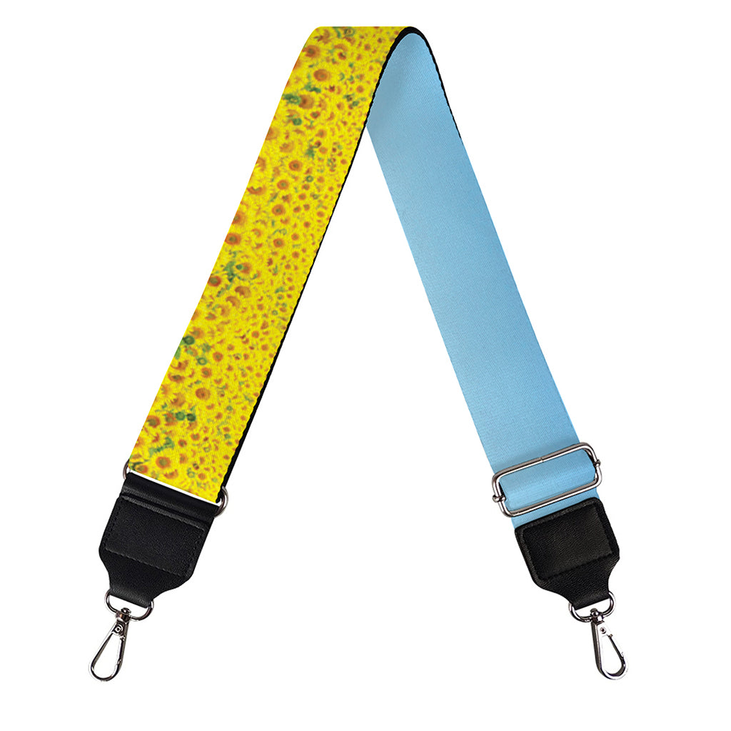 Sunflower Field Print Bag Strap