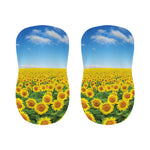 Sunflower Field Print Bar Stool Covers