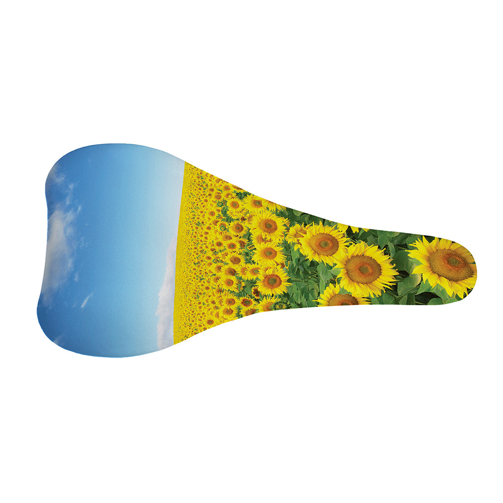 Sunflower Field Print Bicycle Seat Cover