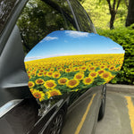 Sunflower Field Print Car Side Mirror Covers