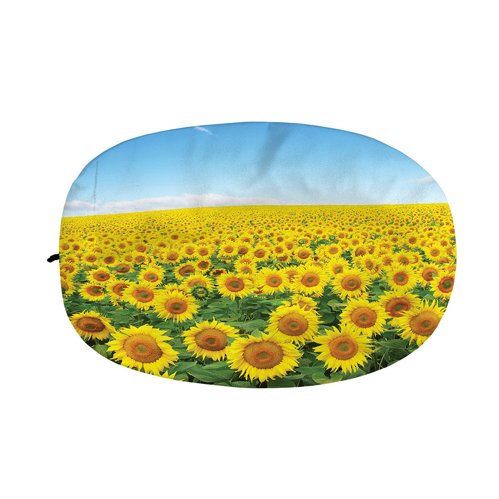 Sunflower Field Print Car Side Mirror Covers
