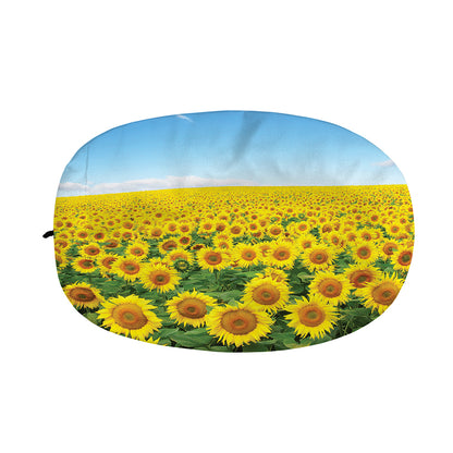 Sunflower Field Print Car Side Mirror Covers