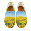 Sunflower Field Print Casual Shoes