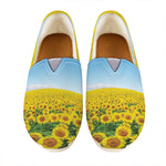 Sunflower Field Print Casual Shoes