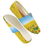 Sunflower Field Print Casual Shoes