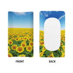 Sunflower Field Print Changing Pad Cover