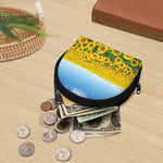 Sunflower Field Print Coin Purse