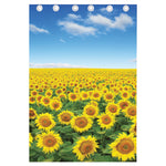 Sunflower Field Print Curtain