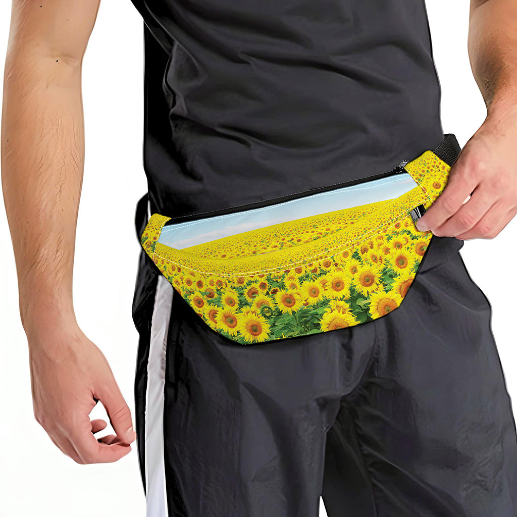 Sunflower Field Print Fanny Pack