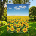Sunflower Field Print Garden Flag