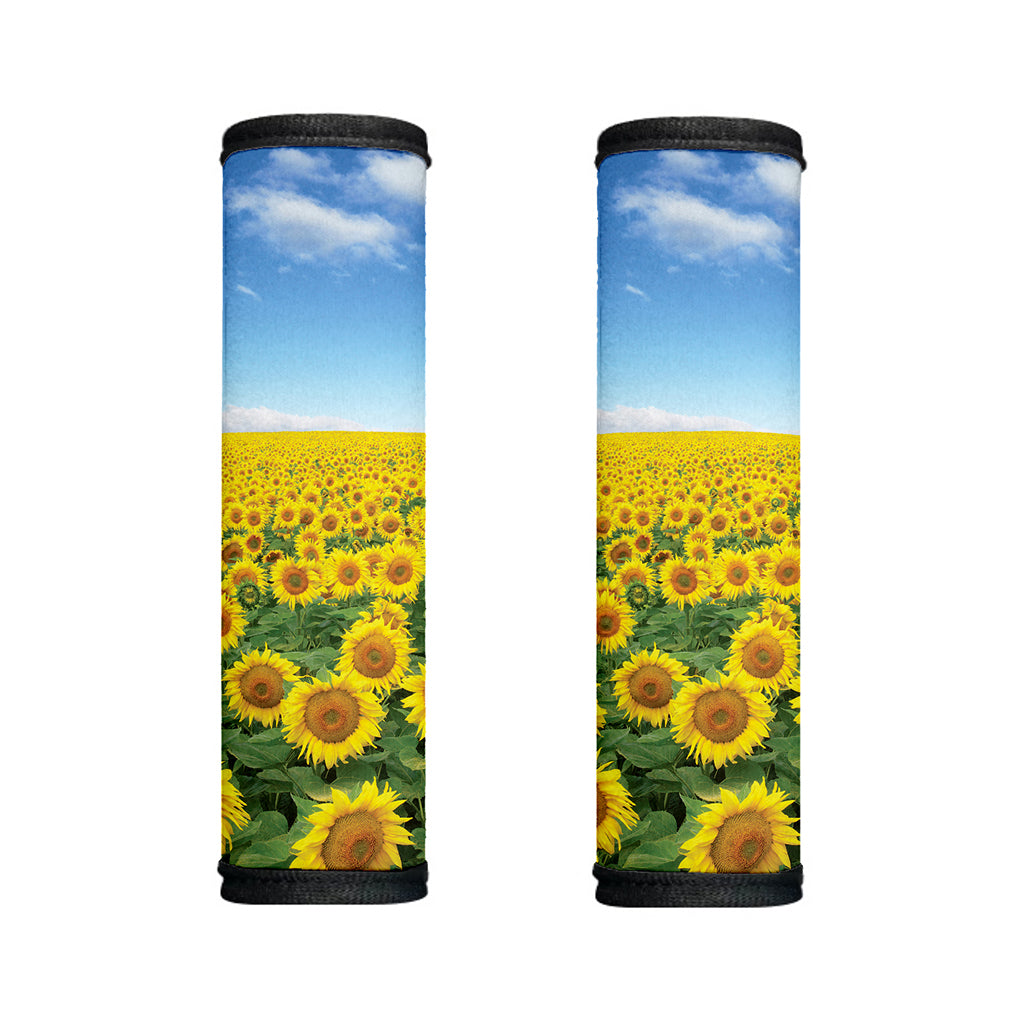 Sunflower Field Print Handle Covers