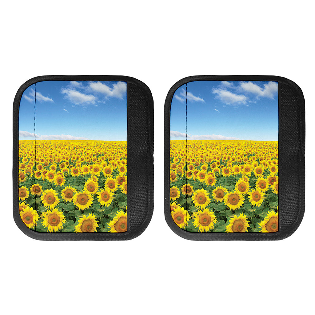 Sunflower Field Print Handle Covers
