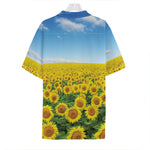 Sunflower Field Print Hawaiian Shirt