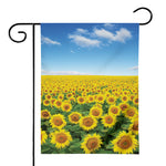 Sunflower Field Print House Flag