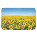 Sunflower Field Print Indoor Door Mat