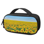 Sunflower Field Print Insulin Cooler Travel Case