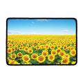 Sunflower Field Print Kitchen Mat