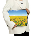 Sunflower Field Print Laptop Sleeve