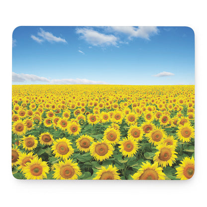Sunflower Field Print Mouse Pad
