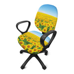 Sunflower Field Print Office Chair Cover