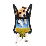 Sunflower Field Print Pet Carrier Backpack