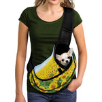 Sunflower Field Print Pet Sling Carrier