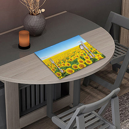 Sunflower Field Print Placemat