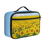 Sunflower Field Print Portable Lunch Bag