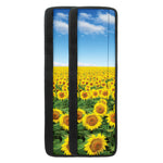 Sunflower Field Print Refrigerator Handle Covers
