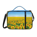 Sunflower Field Print Shoulder Strap Bible Bag